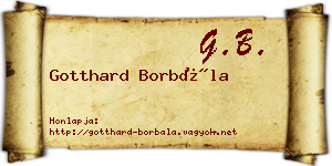 Gotthard Borbála névjegykártya