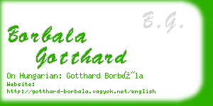 borbala gotthard business card